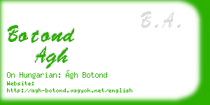botond agh business card