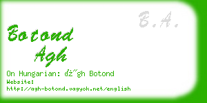 botond agh business card